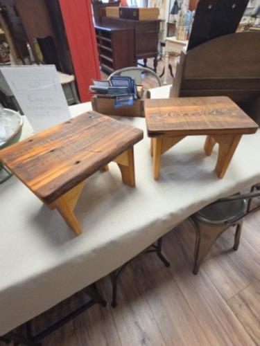 Rustic Wooden Footstools