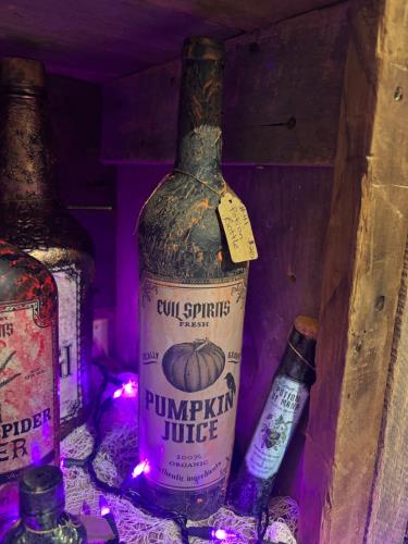 Pumpkins juice potion bottle