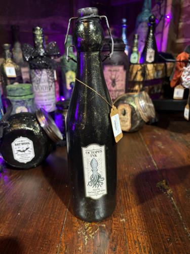 Octopus ink potion bottle