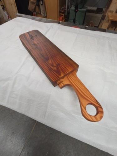 Vintage Wooden Charcuterie Board with Handle