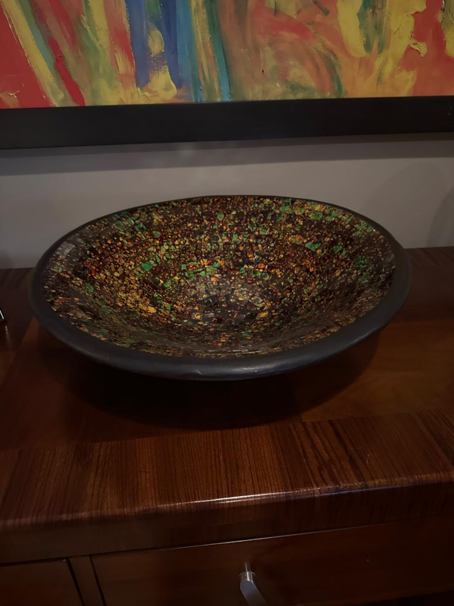 Mid-Century Modern Art Glass Bowl