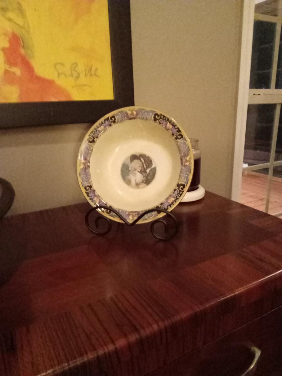 Vintage Porcelain Portrait Plate
