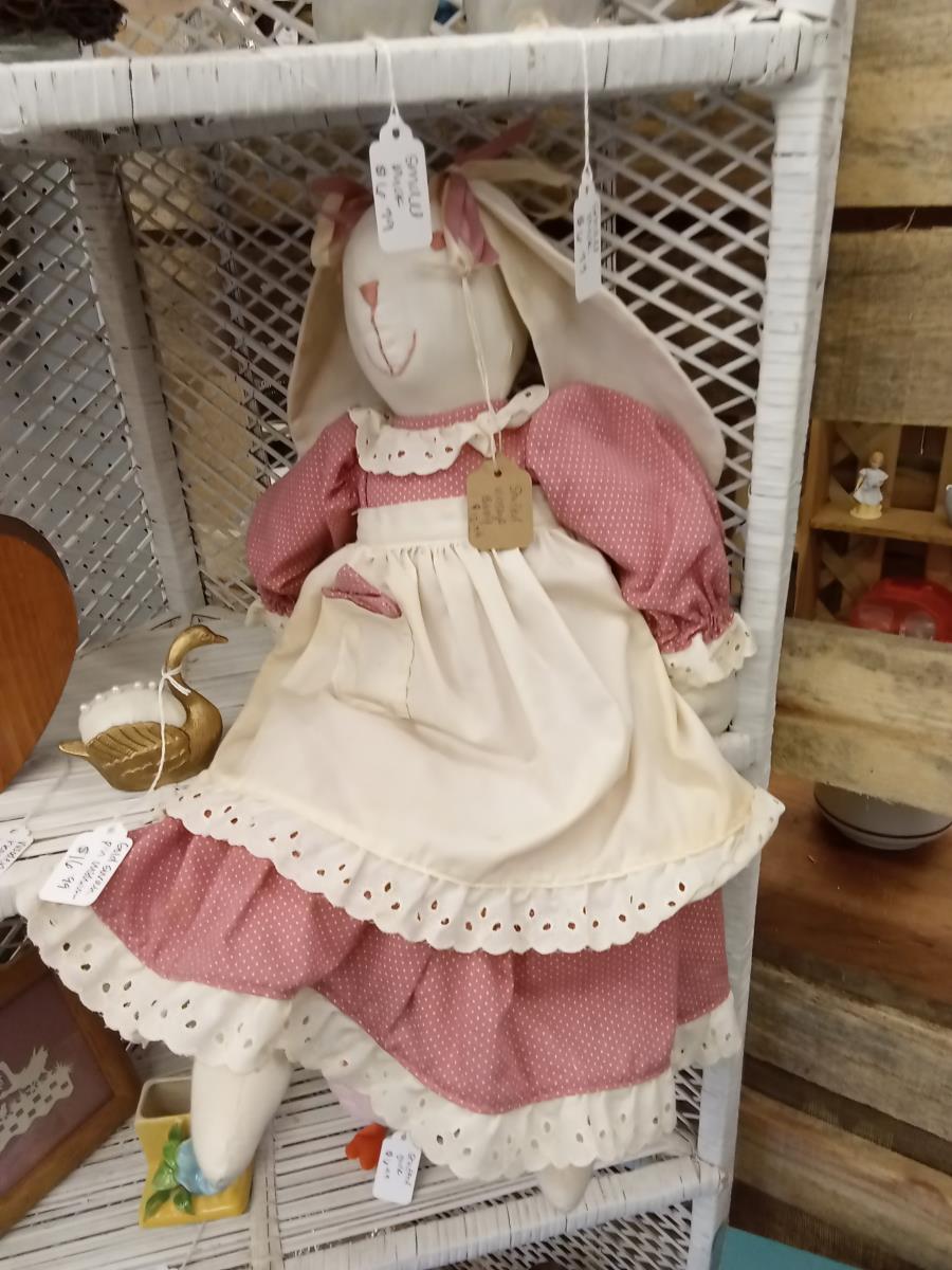 Vintage Handmade Cloth Bunny Doll