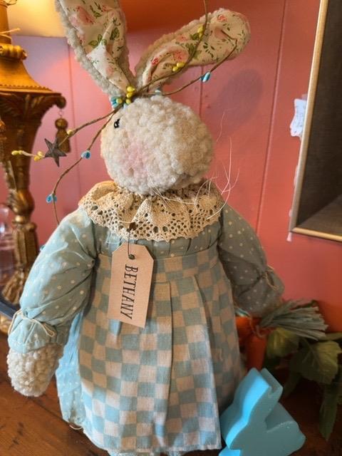 Handmade Vintage Cloth Bunny Doll
