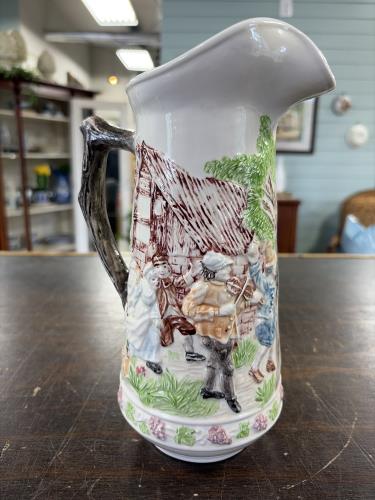 Majolica PItcher w/Handle