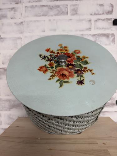 1950s sewing box - blue